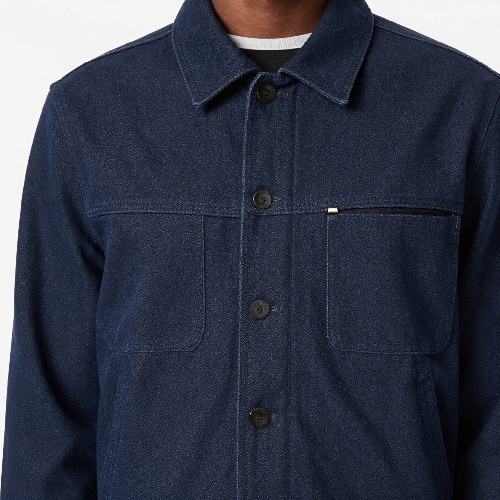 Chaqueta urbana de mezclilla premium con diseño contemporáneo